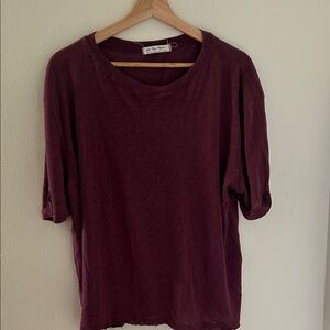 Women's Burgundy Top